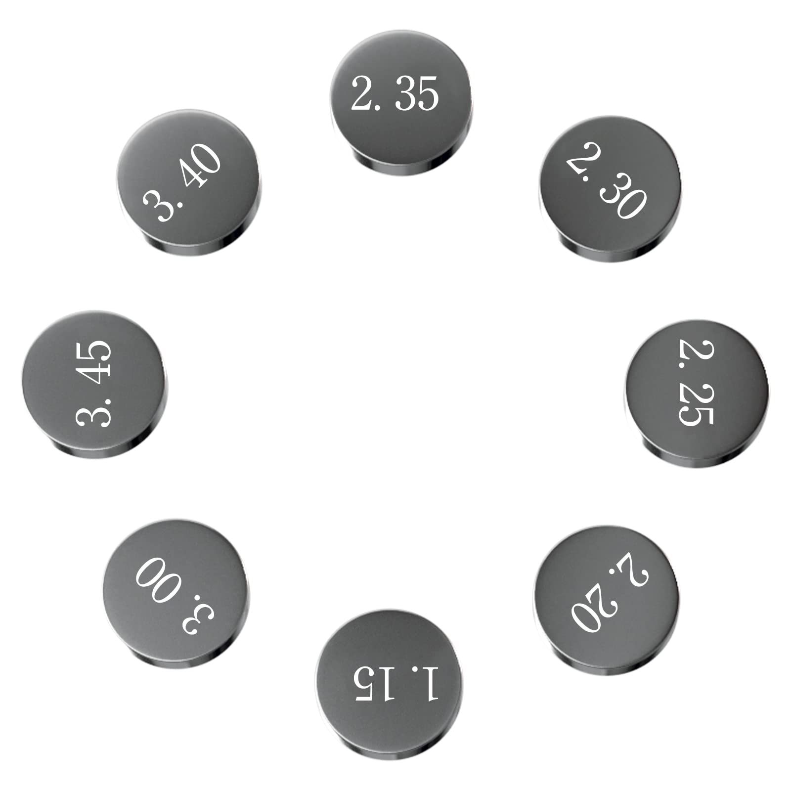 Road Passion 9.48mm Válvulas Cuña Kit 52 Piezas 1.20mm-4.00mm Incremento 0.05mm para LT-Z400 QuadSport Z 2003-2008 / LT-Z400 QuadSport 2003-2012