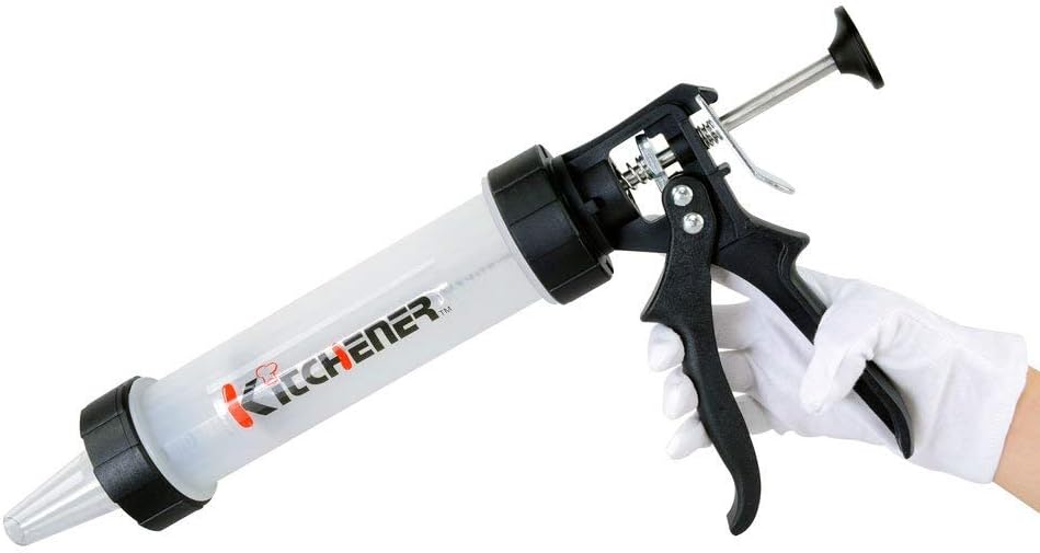 KitchenerJerky Gun with 2 Nozzles (Food-Grade Plastic)