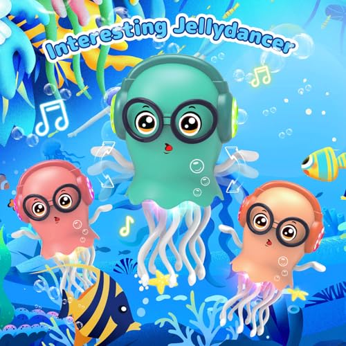 Zonopy Baby Musical Toys Dancing Jellydancer, Baby Toys 3 4 5 6 7 8 9 10 11 12 Learning Crawl Walking, Fidget Gifts Magic Dancing Music Crawling Toys for 3-8 Year Old Boy Girl Kids Birthday Gifts — view 2