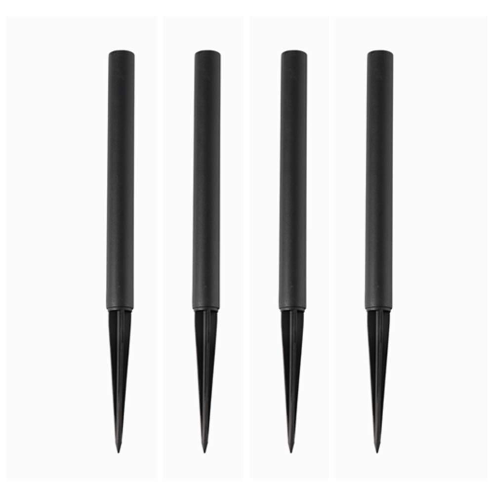 Replacement Stakes for Solar Lights. (Black, 4 Pack)