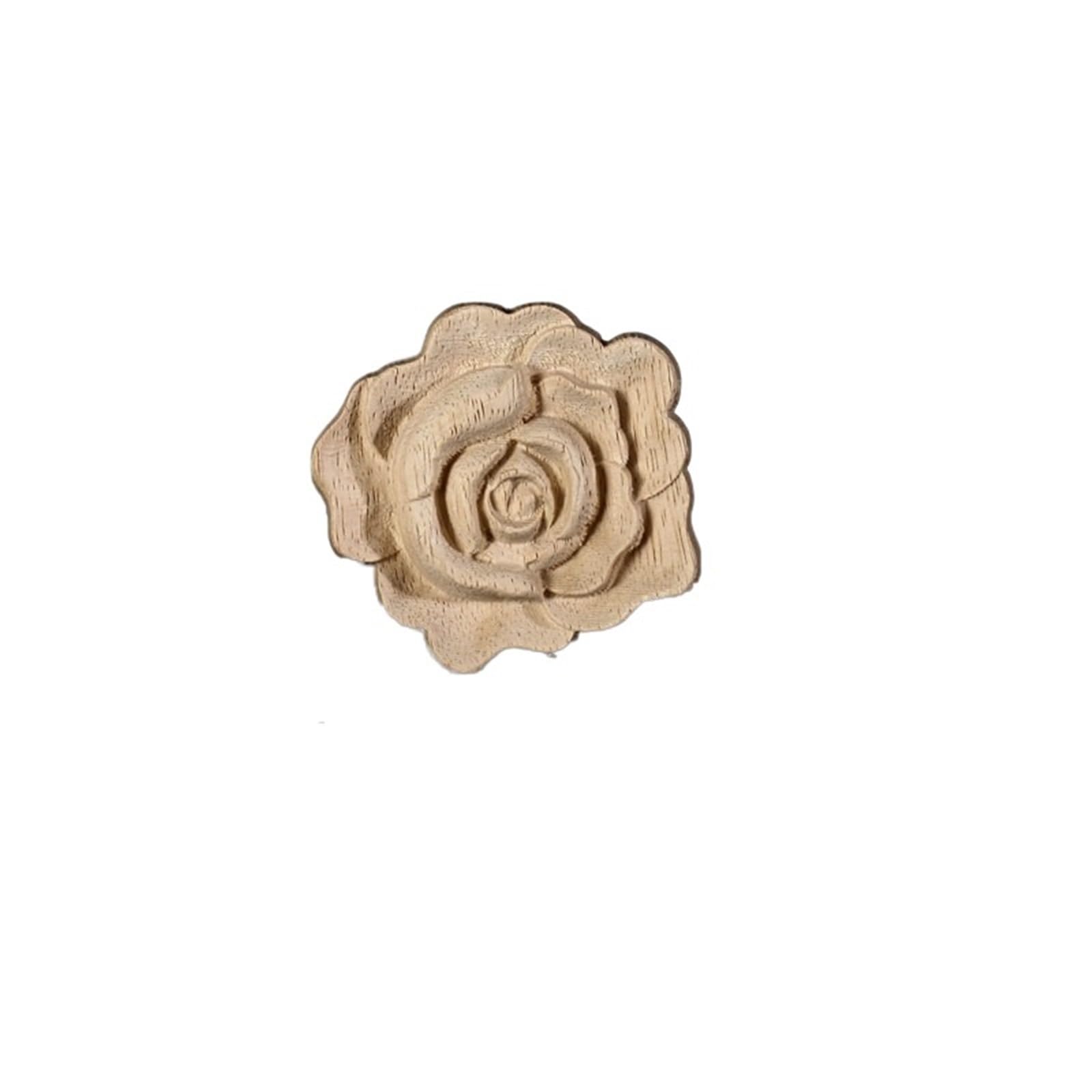 Figurines de fleurs sculptées sur bois ornementation de relief pour boiserie