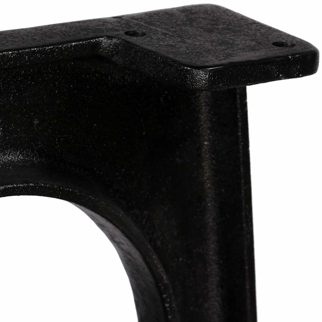 Hothingwell Gambe da tavolo in ghisa solida, base ad arco stile antico, 2 pezzi con fori preforati per installazione semplice, supporto per vassoio pesante per tavolino da caffè industriale.