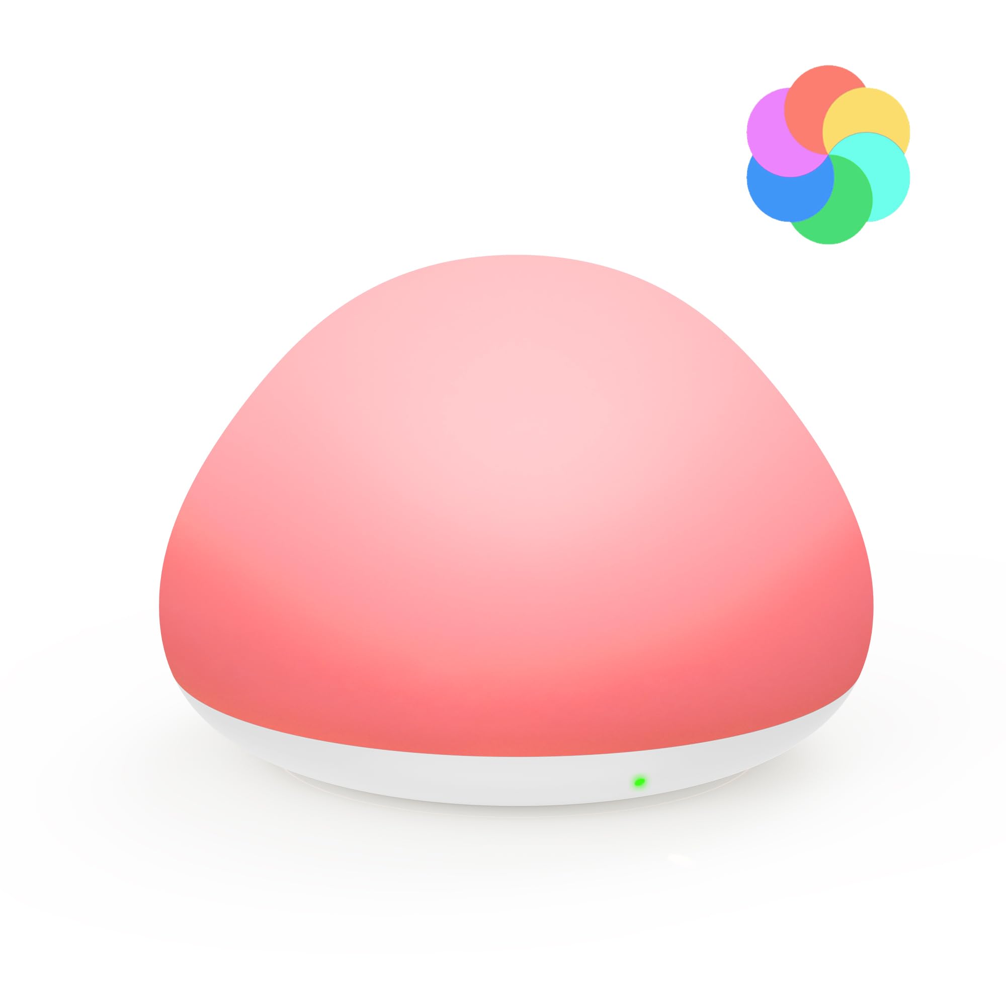 JolyWell Baby Night Light Dimmable RGB Night Light for Kids USB-C Rechargeable Touch Lamp for Nursery Bedroom