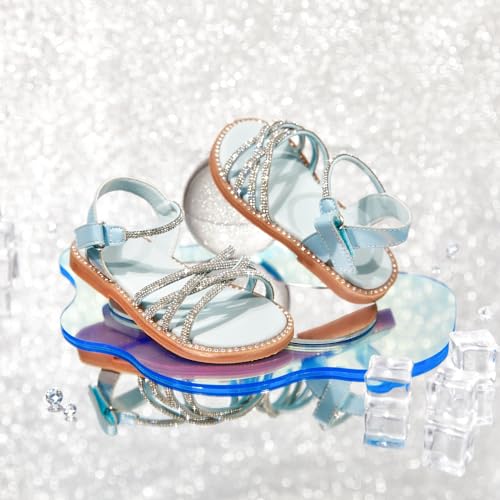 Image of PHIRAMIN Toddler Flower Girl Sandals - Girl Dress Shoes Toddler Little Kid Wedding Party