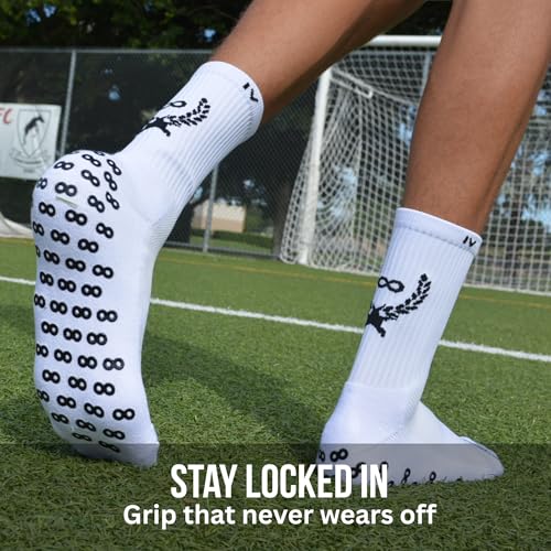 ONEKEEPER Grip Socks – Mid-Calf for Men and Women - Anti-Slip Performance Socks for All Sports2