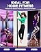 PYY Dance Pole for Home - Adjustable & Portable Dance Pole for Gym Studio Pub, Chrome Finish, Spinning & Static Modes, No Drilling Required, Remote LED Lights, Black