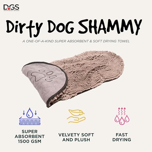 Dog Gone Smart Shammy Dog Towels For Drying Dogs – Heavy Duty Soft Microfiber Bath Towel – Super Absorbent, Quick Drying, & Machine Washable – Must Have Dog & Cat Bathing Supplies | Grey 13×31 Dog Gone Smart Shammy Dog Towels For Drying Dogs – Heavy Duty Soft Microfiber Bath Towel – Super Absorbent, Quick Drying, & Machine Washable – Must Have Dog & Cat Bathing Supplies | Grey 13×31