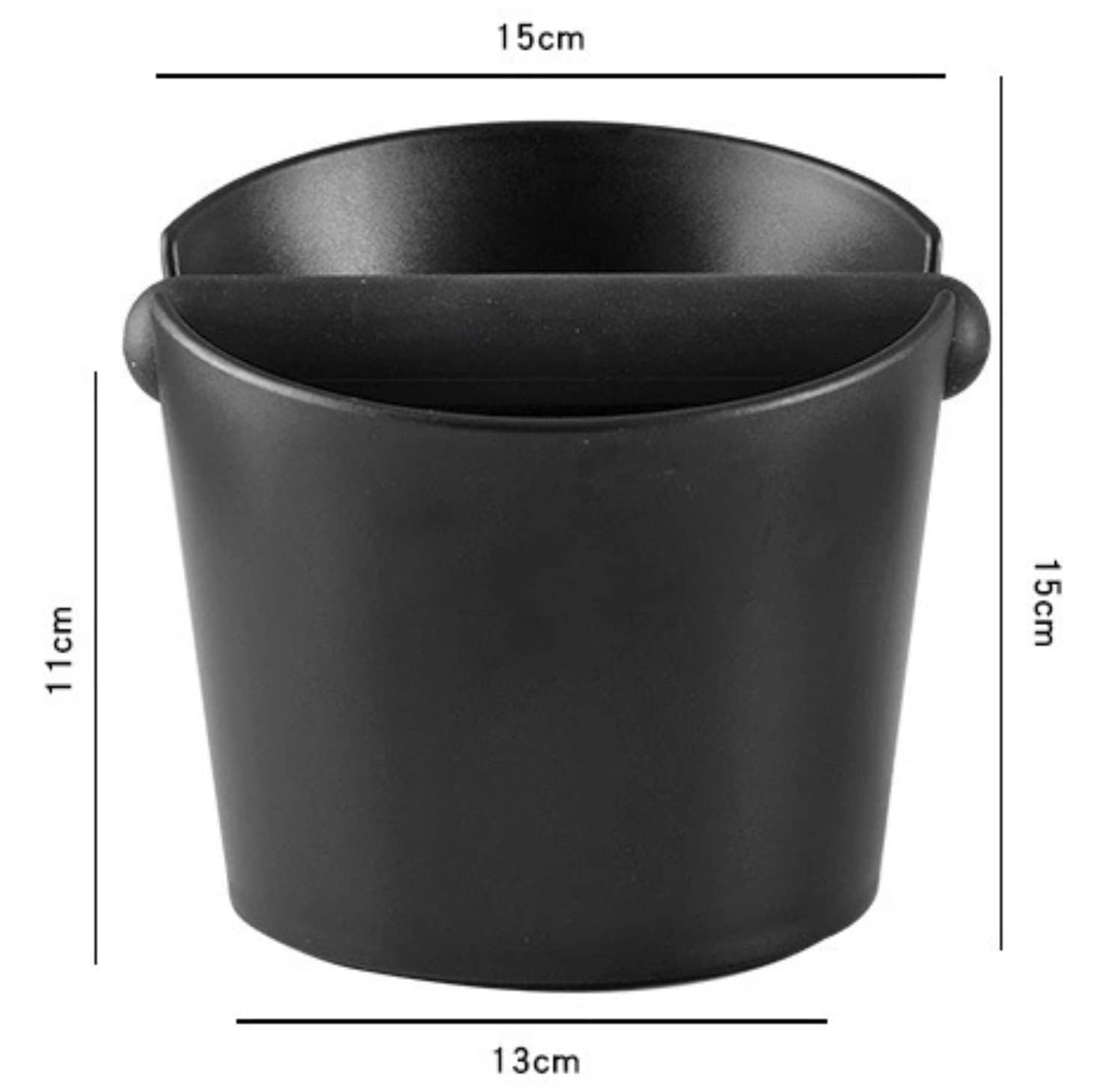 ITALPARTS Recipiente Fondi Caffè Knock Box 15 cm (Large) Battifondi Caffè Cassetto Fondi Caffè ContenitoreBattifiltro Caffè