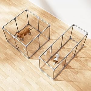 Acrylic Dog Playpen Dog Playpen Indoor Puppy Pen Pets Fence Puppies Cage10 Panels for Puppies Dog Play Pens for Dogs Indoor 8  Cucciolini Doodles Acrylic dog playpen dog playpen indoor puppy pen pets fence puppies cage10 panels for puppies dog play pens for dogs indoor 8   cucciolini doodles