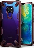 Ringke Fusion-X Designed for Huawei Mate 20 Case Cover Clear Dot PC Back with Rugged TPU Bumper Anti Rainbow Effect Straps Access Design for Huawei Mate 20 - Ruby Red