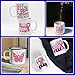 CHNVICK 12 PCS Pink Ribbon UV DTF Cup Wrap High Viscosity Self-Adhesive Stickers for Mugs Coffee Cups Water Bottles Computers