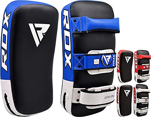 RDX Muay Thai Pad for Training | Curved Kickboxing Kicking Strike Shield |