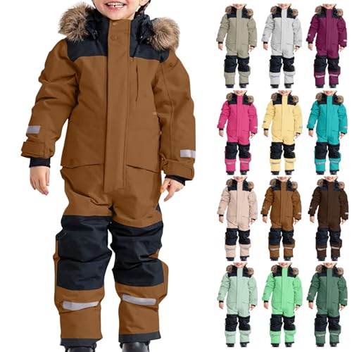 Combinaison d'extérieur hiver pour enfant robuste et isolante coupe-vent classique