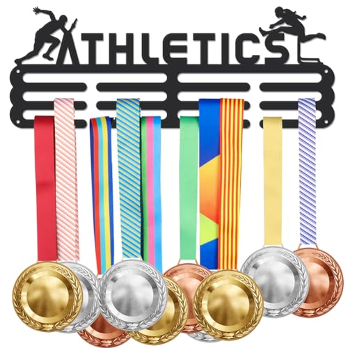 SUPERDANT Colgador de Medallas de Atletismo para Correr,Deportes,s,Medallas,Soporte para Pared,Soporte de Pared,Gancho de Cinta de Hierro,Colgador de Decoración,Premios,Cintas,Soporte para Corredores