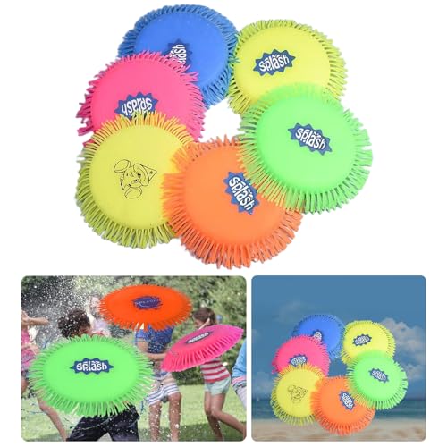 Water Throwing Disc For Children Adults For Sports Party Random Color Outdoor 7Inch Flying Discs Kids Soft Flyer Disk Splash Water - Image 3