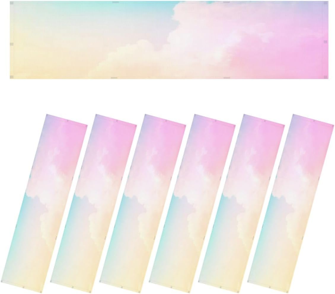 Fluorescent Light Covers for Ceiling Lights Cloud Sky Pastel Colored Easy to Install Magnetic Light Filter for Classroom Office Hospitals School Home Decor