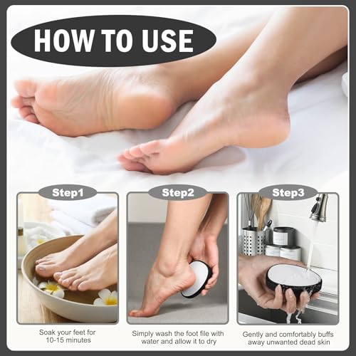 FVION Nano Glass Foot File Callus Remover, Gentle Glass Foot Hard Skin Foot Scraper - Image 3