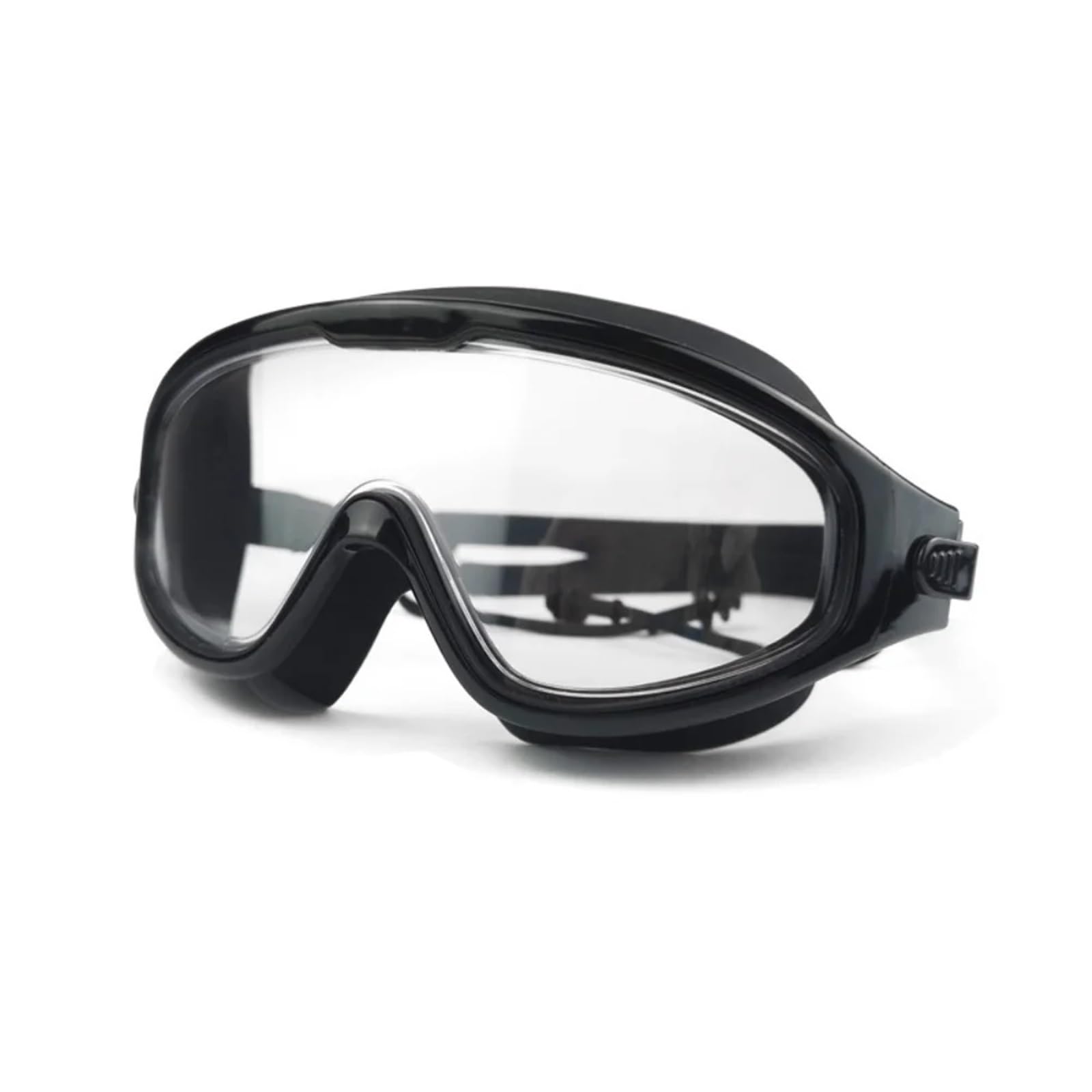 Schwimmbrillen Schwimmbrille mit großem Rahmen und Ohrstöpseln, männlich und weiblich, hochauflösend, beschlagfrei