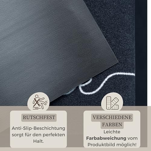 Felpudo de entrada rectangular Hanse Home de 45 x 75 cm con tipografía Cozy Welcome gris 4