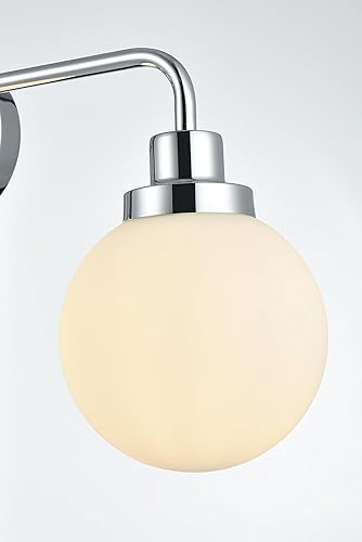 Miniatura 6 de Hanson - Lámpara de baño de metal con 3 luces, color negro y esmerilado