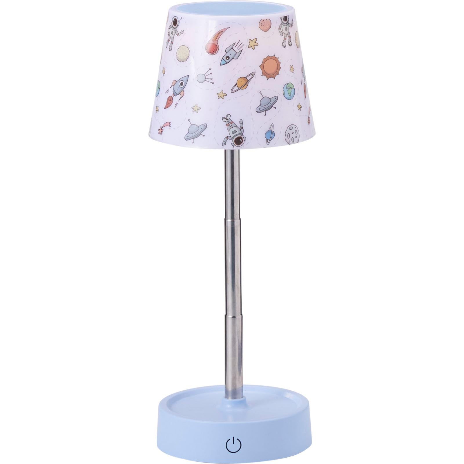 Carousel Home Kids Extendable Space Lamp | 11.5x11cm Dimmable Night Light for Kids | Retractable Warm White LED Bedside Light for Children