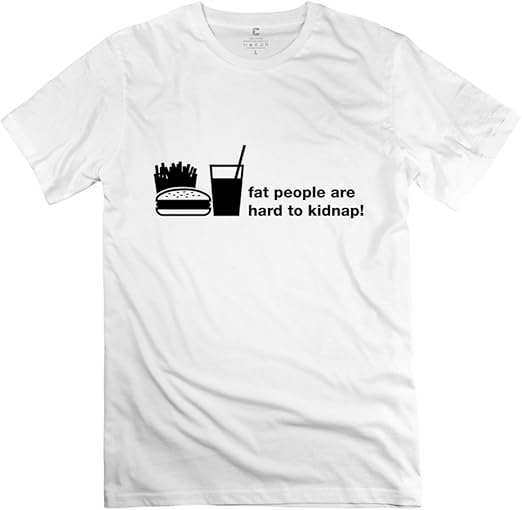 Create My Own Mens Funny Tee Shirts/fat People Hard Kidnap1 Clothing, Shoes & Jewelry