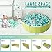 40Inch Kids Ball Pit, Foldable & Portable & Reusable Balls Pool for Toddlers,Playpen/Fence for Baby, Play Pool for Dog, Indoor & Outdoor Use, Oversized(Green Tea)