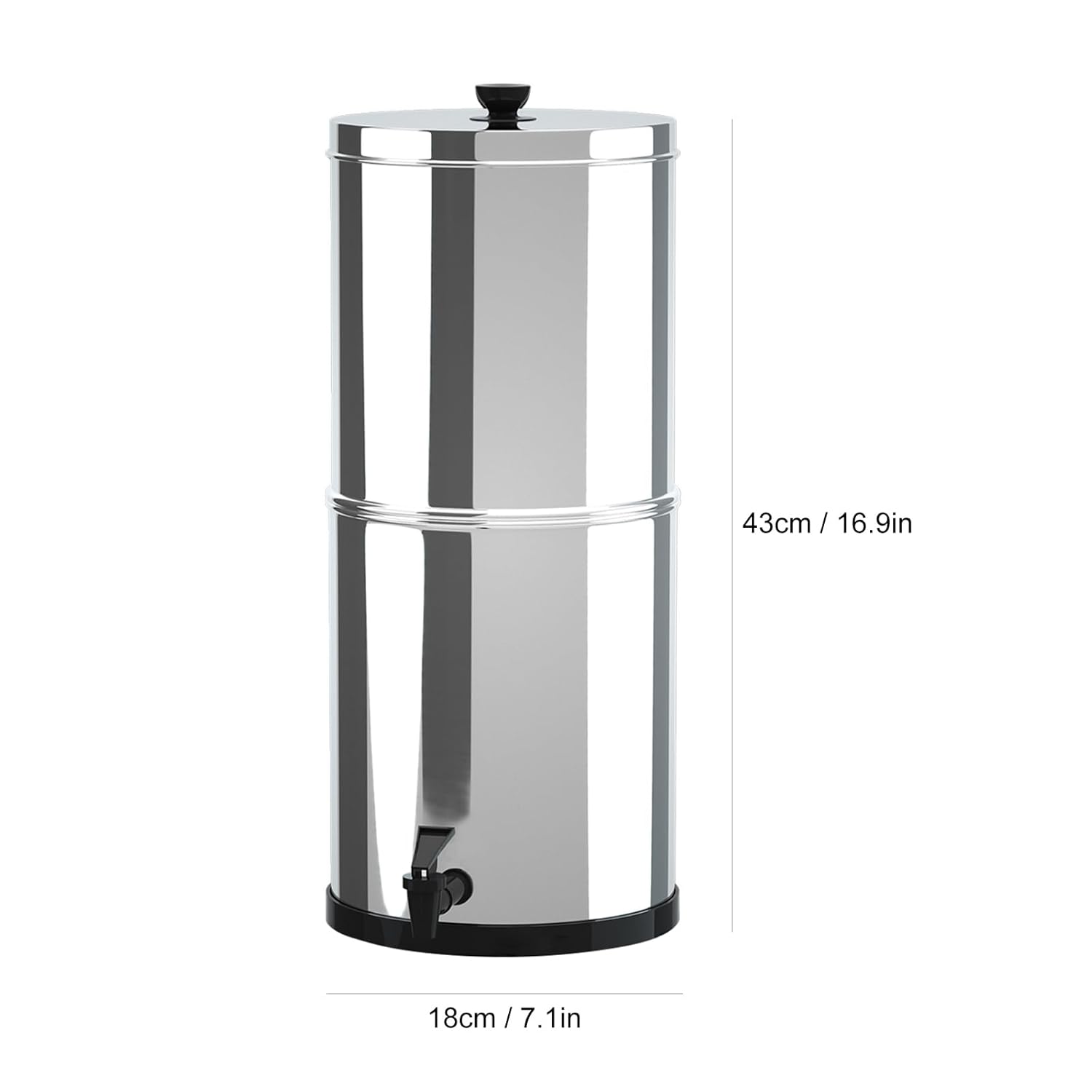 ACAGALA Gravity Water Filter System Water Filtration Bucket for Home Outdoor Camping Hiking Emergency Preparedness