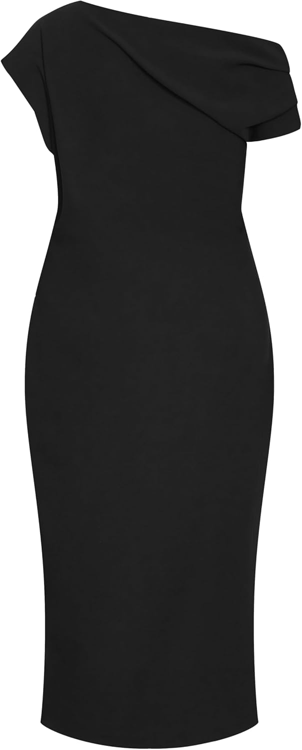City Chic Women's Plus Size Cocktail Dress - Sassy Off Shoulder - Image 6
