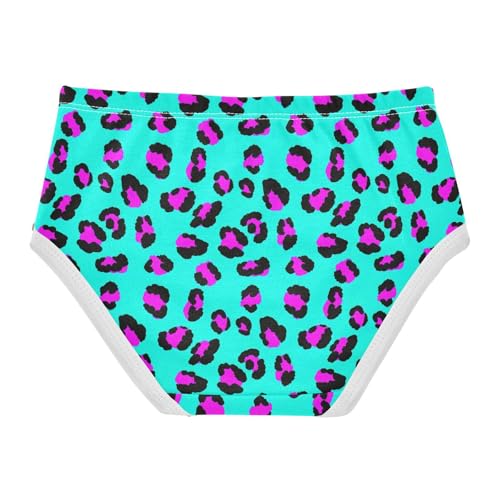 Joisal Artistic Girls Underwear Toddler 2t Cotton Panties for Girl Leopard Print Teal Underpants Briefs2