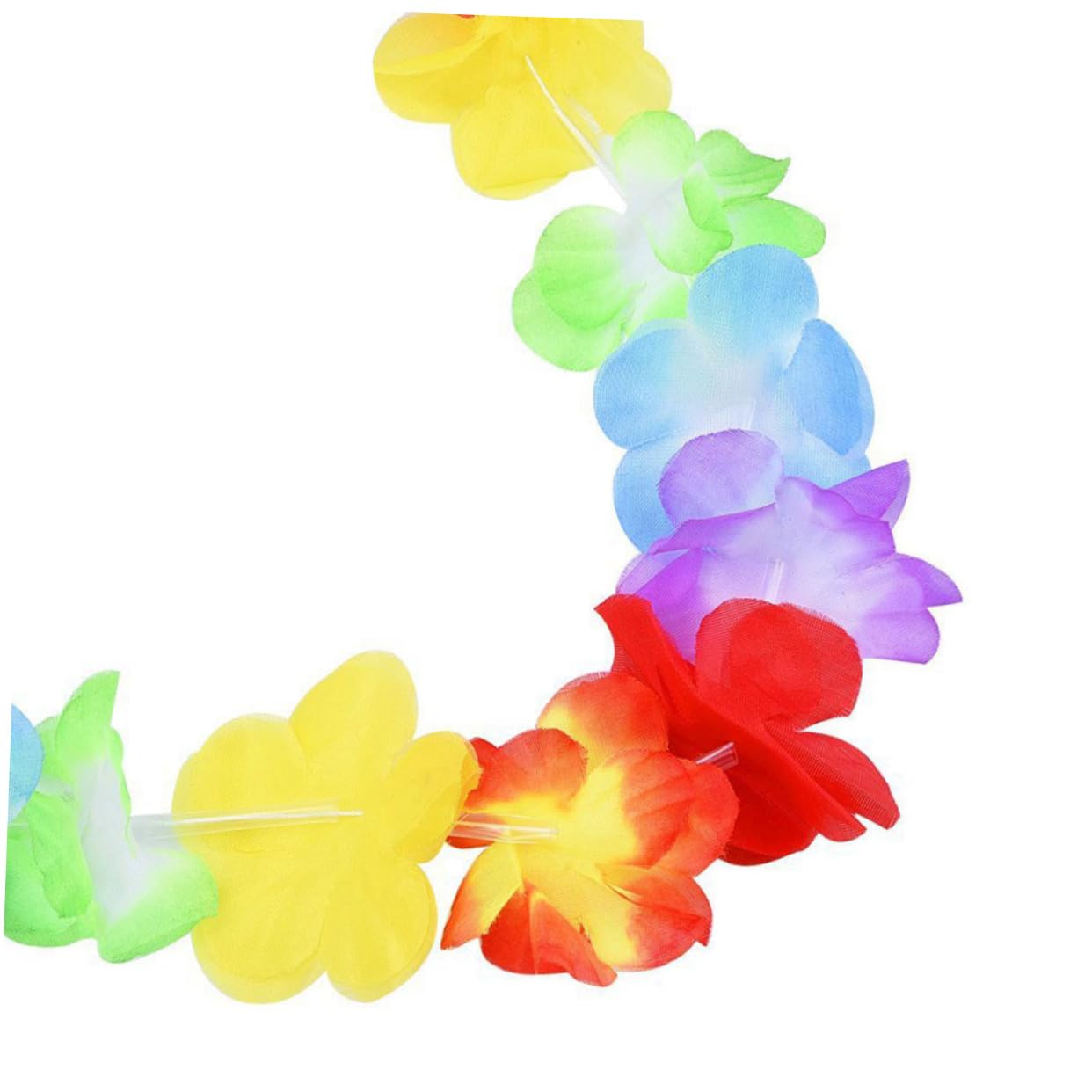 Cabilock 40 Piezas guirnaldas Hawaianas Decoraciones para Fiestas Tropicales Collar de Flores Collares a Granel Christmas Xmas navidas Guirnalda Hawaiana Guirnalda Luau constituir Colocar