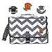 Portable Changing Pad for Diaper Bag | Extra Large, Comfy Baby Changing Pad for Small Babies & Toddlers | Waterproof & Wipeable | Comes with Head Cushion and 4 Storage Pockets | Non-Toxic & BPA-Free