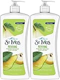 St. Ives Refresh & Revive Body Lotion, Pear Nectar and Soy, 21 Ounce (Pack of 2)