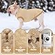Hundepullover Hundemantel Fleece für Kleine Hunde Fleecemantel Hunde Fleece Pullover für Kleine Hunde Katzenpullover Fleecejacke Hundekleidung für Chihuahua Französische Bulldogge(Braun,L)