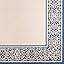 Abstract Border Navy Blue Tan