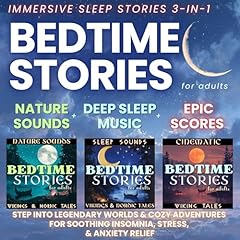 Bedtime Stories for Adults: Immersive Sleep Stories 3-in-1 Audiolibro Por Tranquil Voyage Audiobooks arte de portada