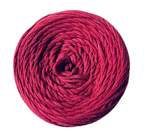 Image of Crochet Now 100% Cotton Yarn 8 Ply (100 Grams) goes with 5-6mm Hooks (Dark Maroon)