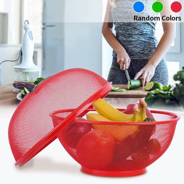Krupanidhi Apple Shape Net Fruits & Vegetables Basket for Kitchen for Kitchen Large Protective Counter top Produce Cove, Pack of 1 4