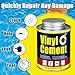 Umadit Vinyl Cement, PVC Glue, Waterproof and Sealed Contact Cement Adhesive for Vinyl Repair, High Strength Paddle Board Glue for Pool Liners, Air Mattresses, Inflatables, Hot Tubs, Tarps (4.4 FL OZ)