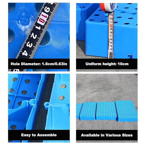 Mini palé de plástico entrelazable e impermeable para proteger mercancías en mercados 6