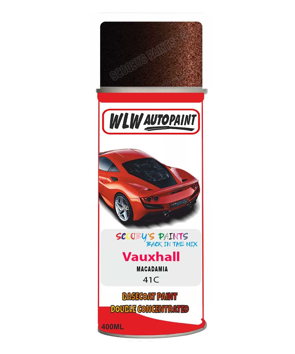 SCOOBYS PAINTS BACK IN THE MIX Basecoat Aerosol Spray Paint For Vauxhall Corsa Macadamia 2011-2017 Code 41C