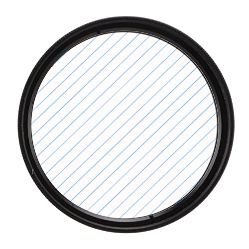 52mm/55mm/58mm Blue Streak Filter,Special Effects Lens Filter Anamorphic Optical Glass with Aluminum Alloy Frame