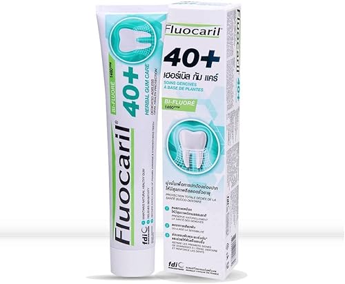 Fluocaril 40+ Herbal Gum Care Dedicated Ageless Health Protection 5.64oz.
