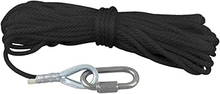 Super Tough Polypropylene Rope Crafted from Flag Halyard Line Designed for Flag Pole | Heavy Duty Snap Hooks 25ft Pole 1/4