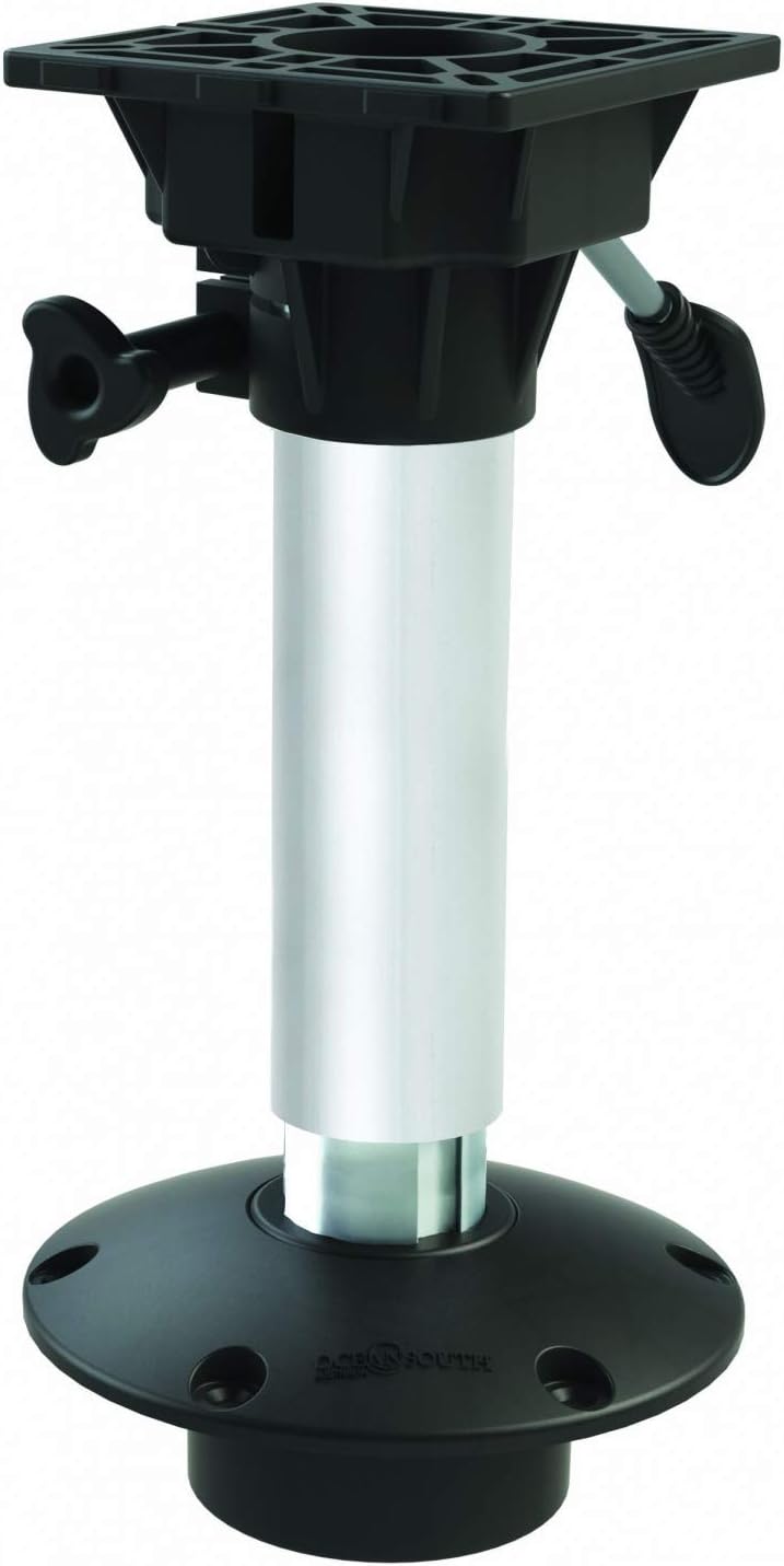 Oceansouth Waverider Socket Pedestal – Flat Base 17" -22" boat seat pedestal mount post base swivel boats jon seats bass fishing chair socket removable.