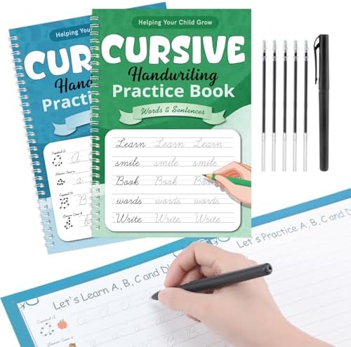 Amazon.com : Gilprop 2 Pack Grooved Cursive Handwriting Kit Reusable ...
