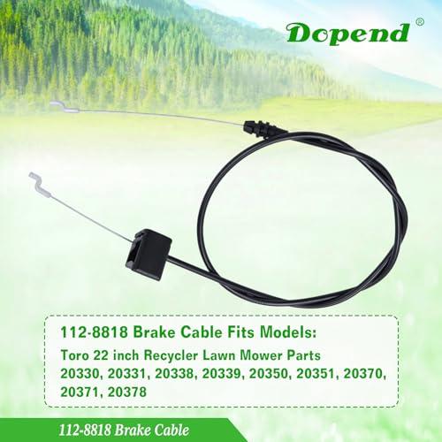 Dopend 112-8818 Brake Cable for Toro 22 inch Recycler Lawn Mower Parts 20339, 20370, 20371, 20378, Replaces 112-8818 Toro Brake Cable 290-652 by Dopend - Used condition - Image 5