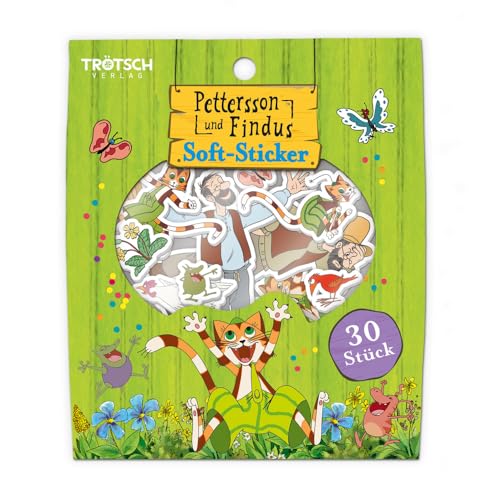 TRÖTSCH - Pettersson und Findus Soft-Sticker | Ab 3 Jahren: ideal zum Verzieren und Verschenken