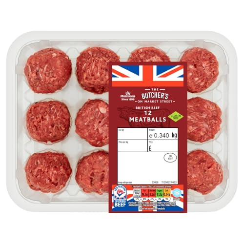 Morrisons 12 Beef Meatballs 340g