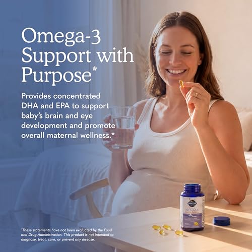 Image of Garden of Life Minami Prenatal Omega-3 DHA Fish Oil Supplement with 480mg DHA & 104mg EPA - Prenatal Omega 3 Fish Oil for Pregnancy & Breastfeeding, Non-GMO, Lemon Flavored, 60 Softgels